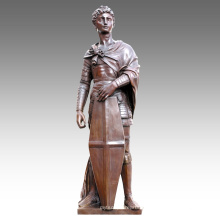 Grande Figure Statue Saint George Décoration Bronze Sculpture Tpls-024